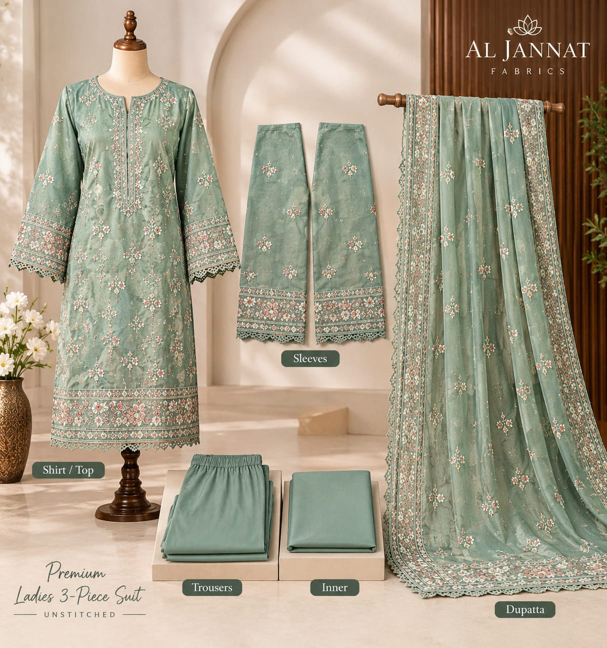 Rashmi Organza stone 4-Piece Suit